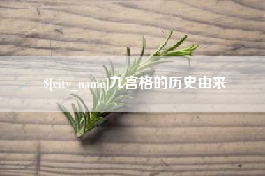 天长九宫格的历史由来