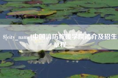 天长中国消防救援学院简介及招生章程