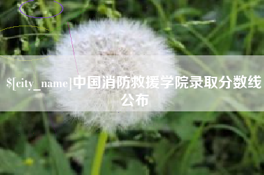 天长中国消防救援学院录取分数线公布