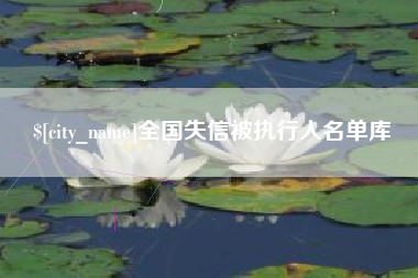 天长全国失信被执行人名单库