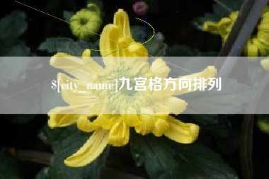 天长九宫格方向排列