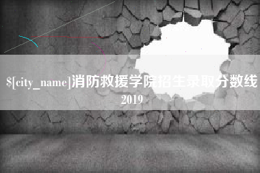 天长消防救援学院招生录取分数线2019