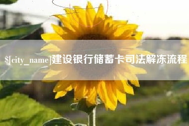 天长建设银行储蓄卡司法解冻流程