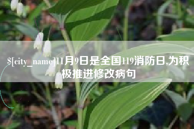 天长11月9日是全国119消防日,为积极推进修改病句