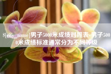 天长男子5000米成绩对照表-男子5000米成绩标准通常分为不同等级