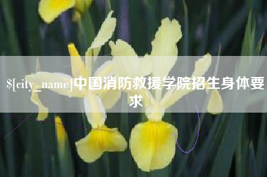 天长中国消防救援学院招生身体要求