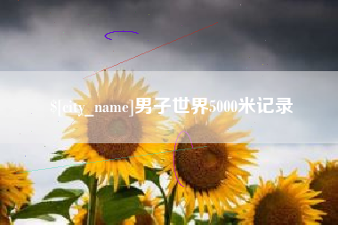 天长男子世界5000米记录