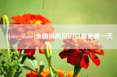 天长全国消防日的日期是哪一天