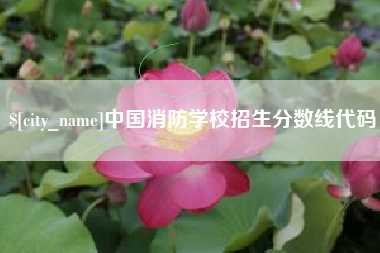 天长中国消防学校招生分数线代码