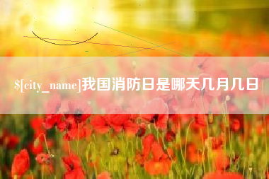 天长我国消防日是哪天几月几日