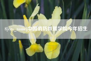 天长中国消防救援学院今年招生