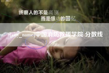天长中国消防救援学院 分数线