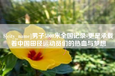 天长男子5000米全国记录-更是承载着中国田径运动员们的热血与梦想