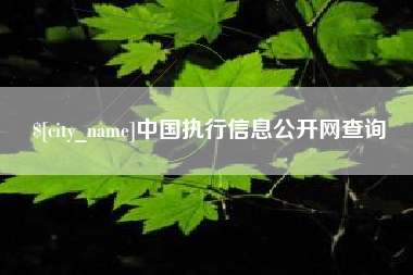 天长中国执行信息公开网查询