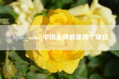 天长中国金牌都是哪个项目