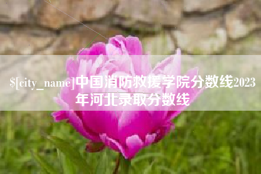 天长中国消防救援学院分数线2023年河北录取分数线