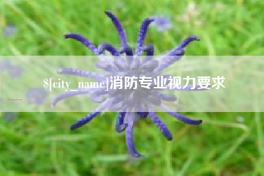 天长消防专业视力要求