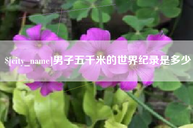 天长男子五千米的世界纪录是多少