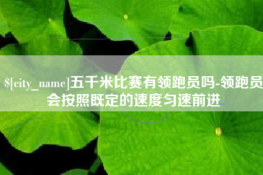 天长五千米比赛有领跑员吗-领跑员会按照既定的速度匀速前进