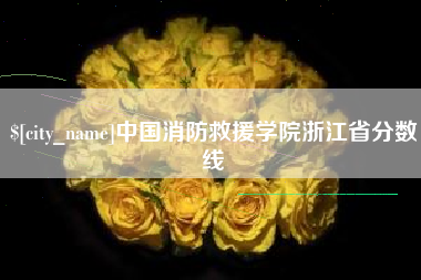 天长中国消防救援学院浙江省分数线