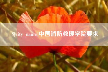 天长中国消防救援学院要求