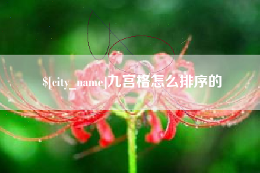 天长九宫格怎么排序的