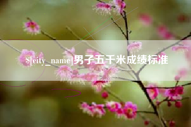 天长男子五千米成绩标准
