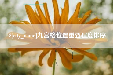 天长九宫格位置重要程度排序