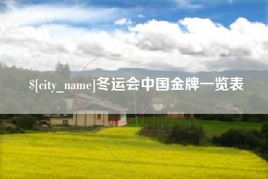 天长冬运会中国金牌一览表