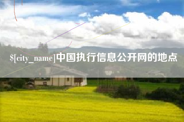 天长中国执行信息公开网的地点