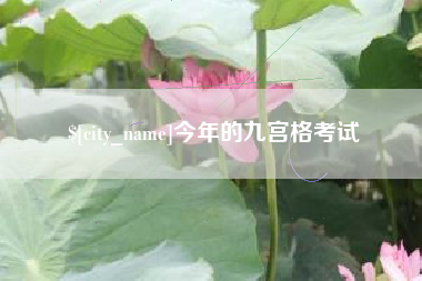 天长今年的九宫格考试