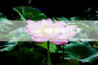 天长中国金牌一览表
