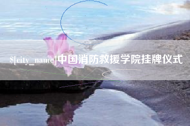天长中国消防救援学院挂牌仪式