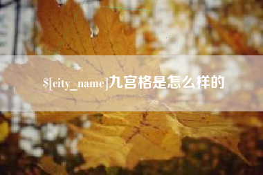天长九宫格是怎么样的