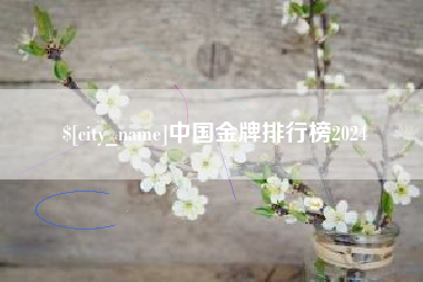 天长中国金牌排行榜2024