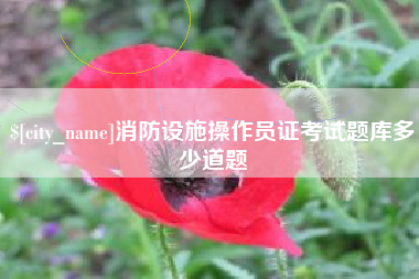 天长消防设施操作员证考试题库多少道题