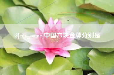 天长中国六块金牌分别是
