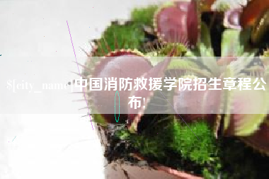天长中国消防救援学院招生章程公布!